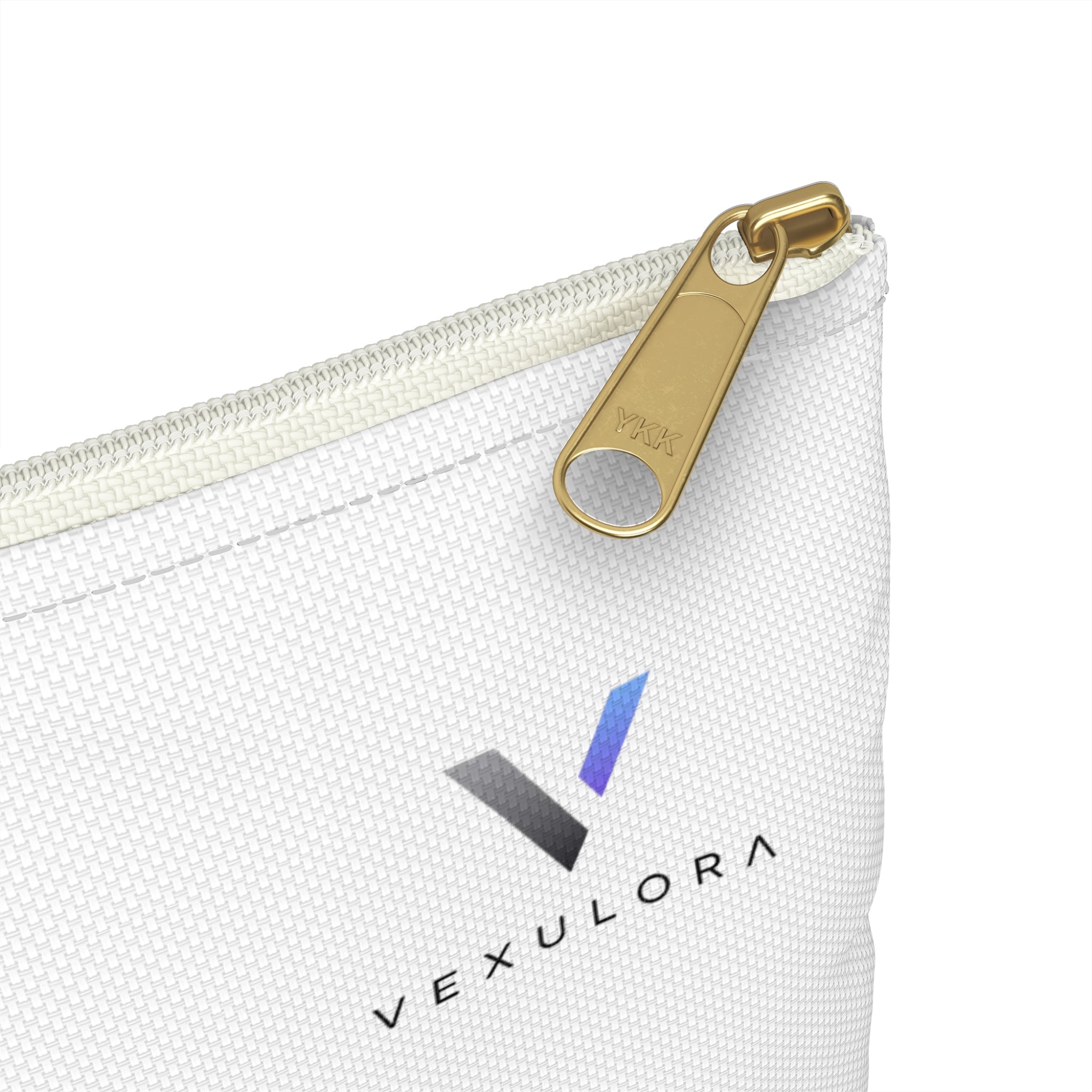 Vexulora Branded Accessory Pouch – Minimal Cosmetic & Tech Organizer