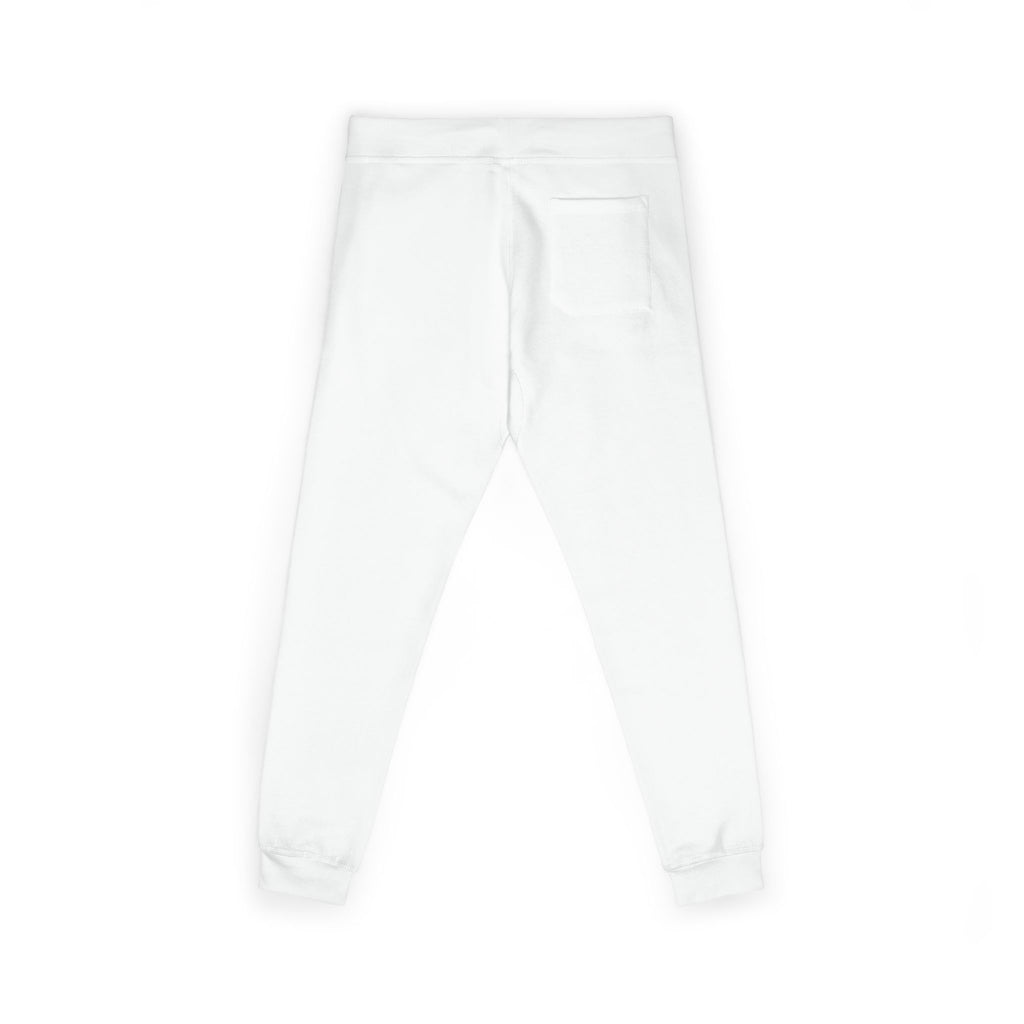 Embroidered Minimalist Fleece Sweatpants — Small Color Accent Joggers