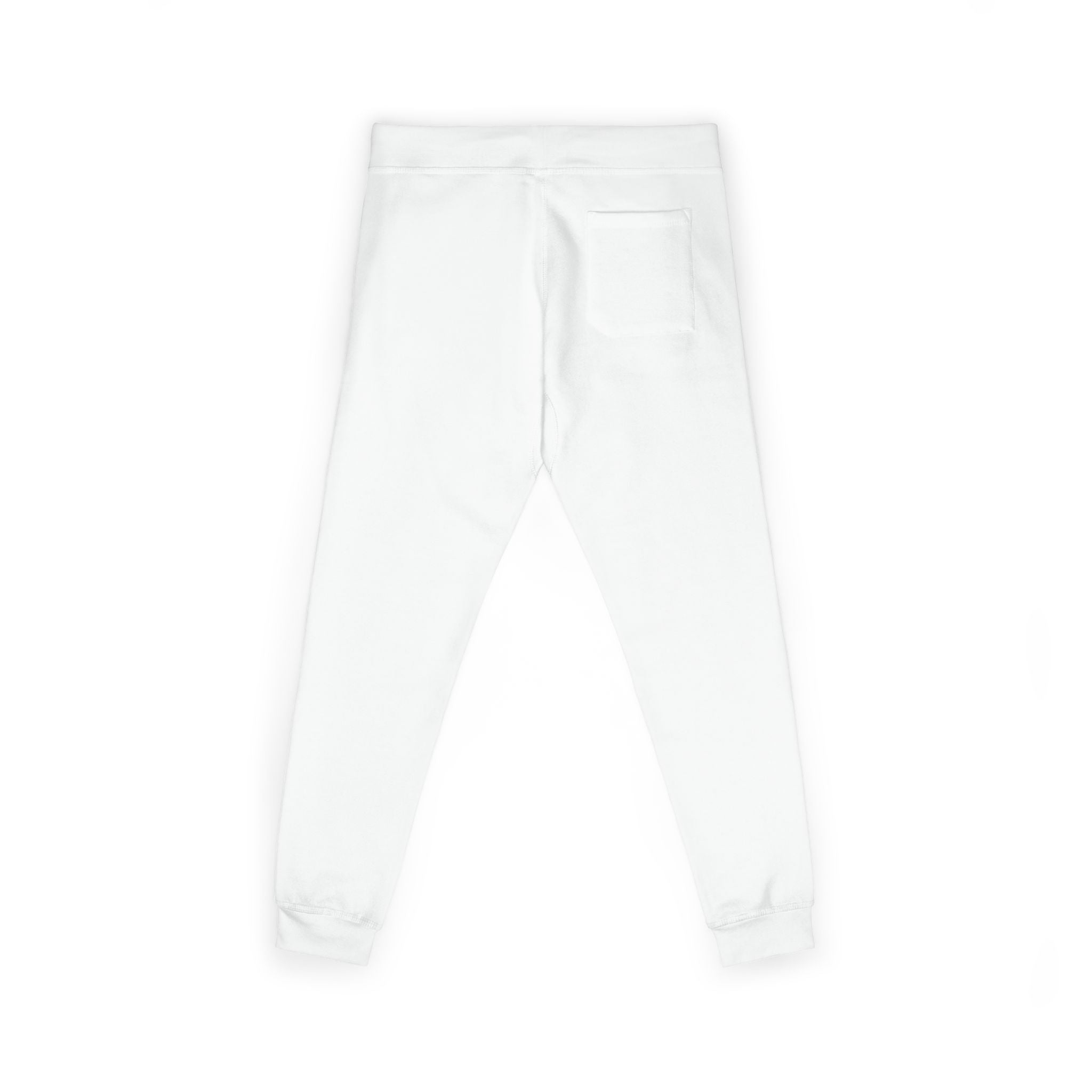 Embroidered Minimalist Fleece Sweatpants — Small Color Accent Joggers