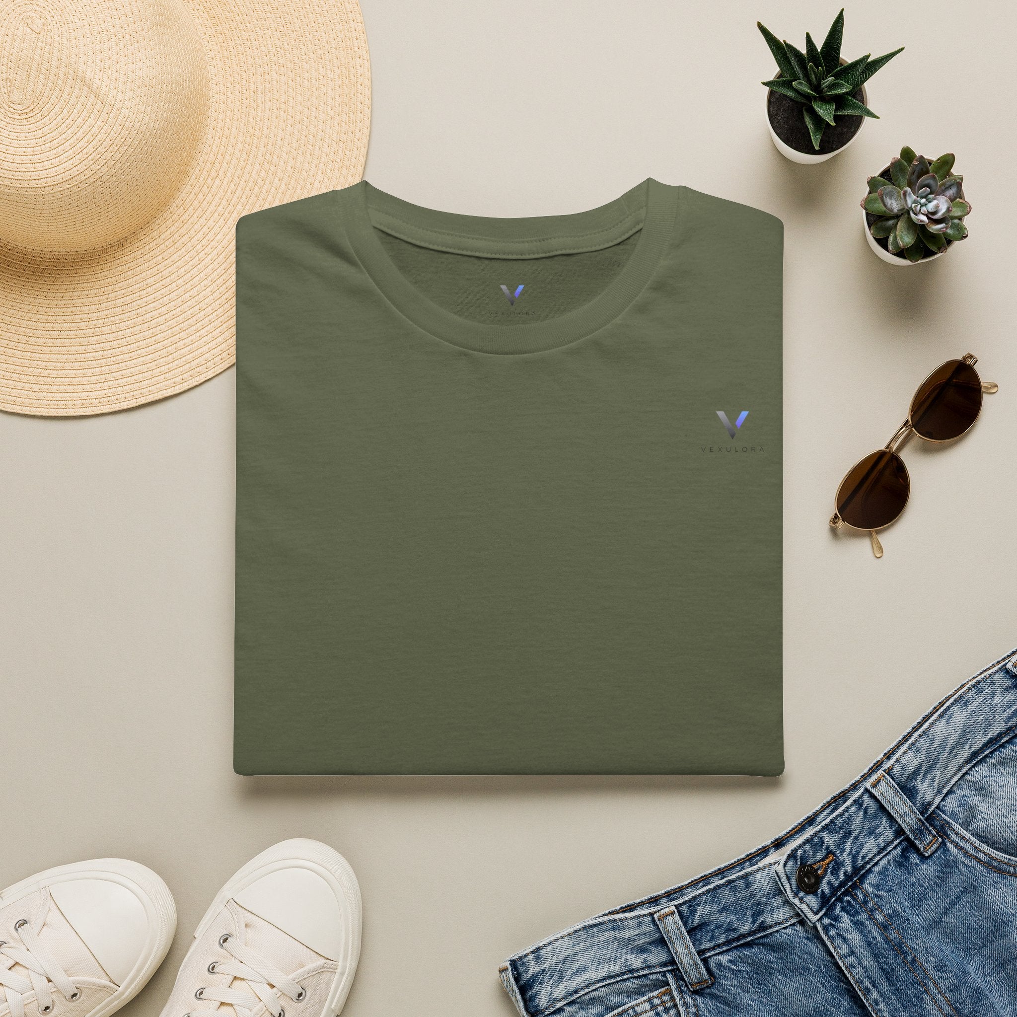 Minimal Tiny 'V' Tee – Casual Everyday White T-Shirt