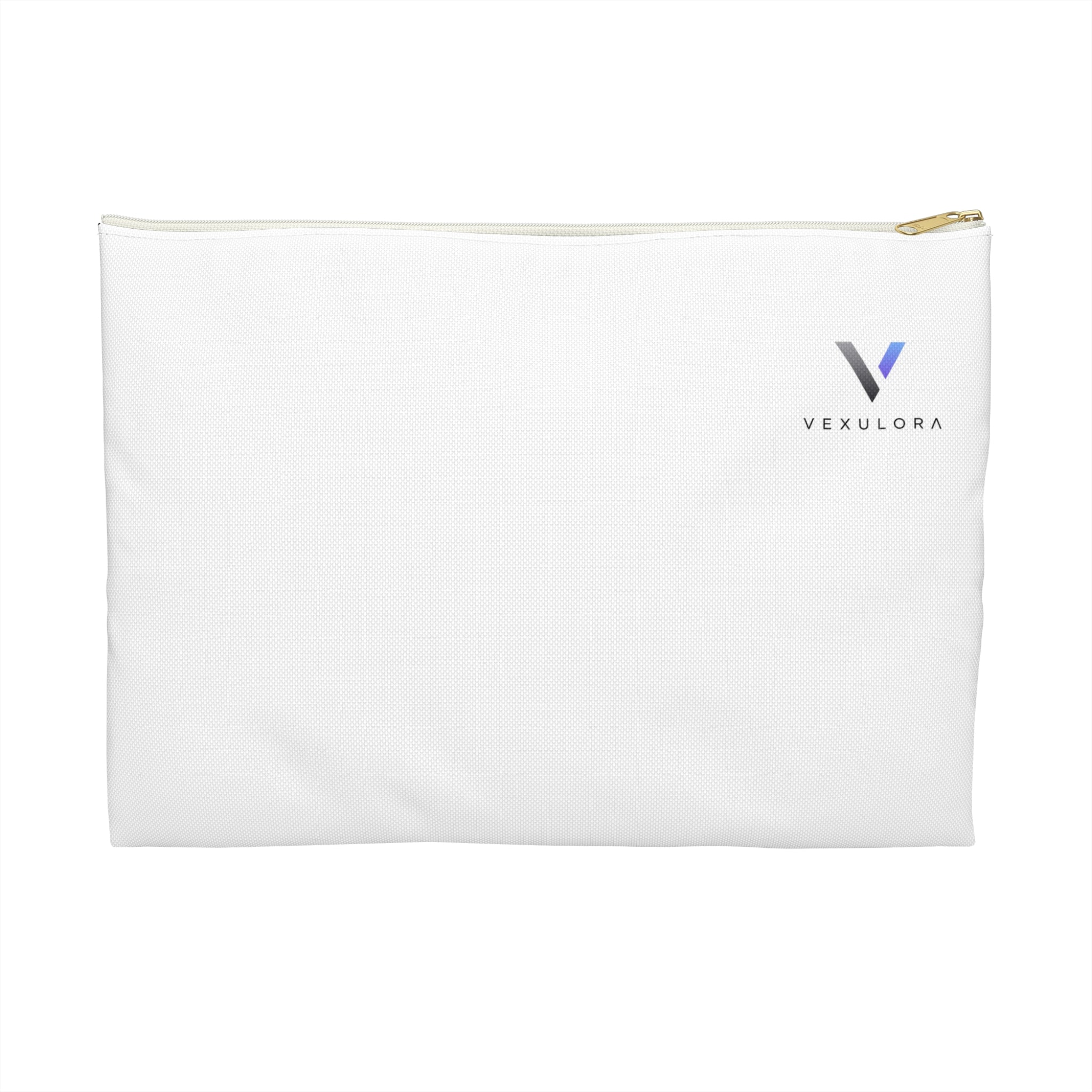Vexulora Branded Accessory Pouch – Minimal Cosmetic & Tech Organizer