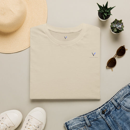 Minimal Tiny 'V' Tee – Casual Everyday White T-Shirt
