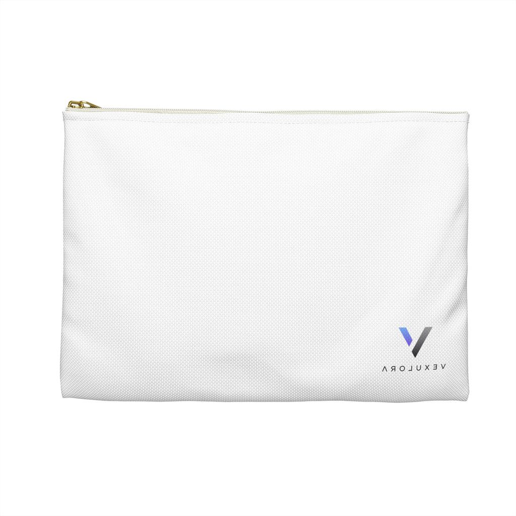 Vexulora Branded Accessory Pouch – Minimal Cosmetic & Tech Organizer