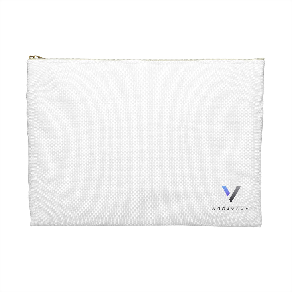 Vexulora Branded Accessory Pouch – Minimal Cosmetic & Tech Organizer