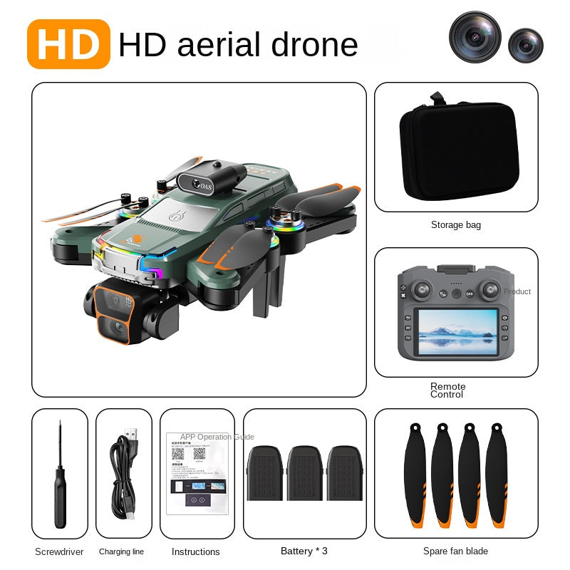 Z2 PRO Drone with Screen Controller, Dual Camera Optical Flow Positioning HD Aerial Photography, Long Battery Life