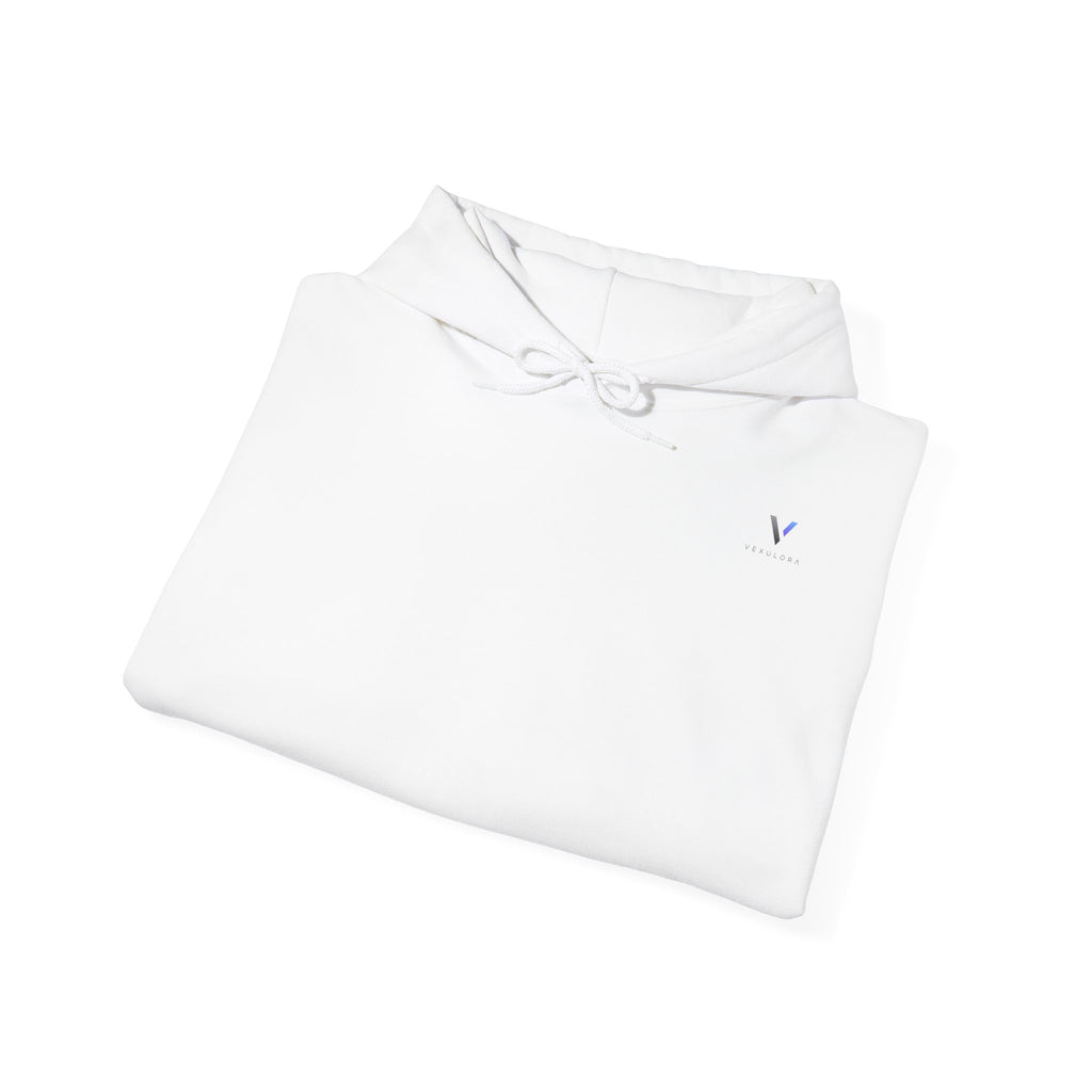 Classic White Hoodie - Minimal Embroidered Logo Pullover