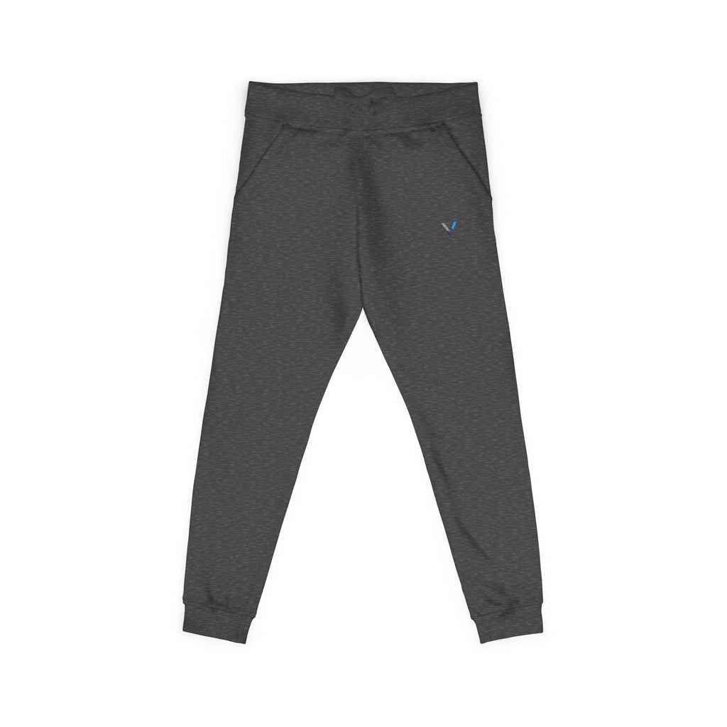 Embroidered Minimalist Fleece Sweatpants — Small Color Accent Joggers
