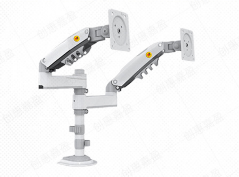 Dual-Screen Monitor Stand Adjustable Swivel Rotating Arm Display Computer Mount H180