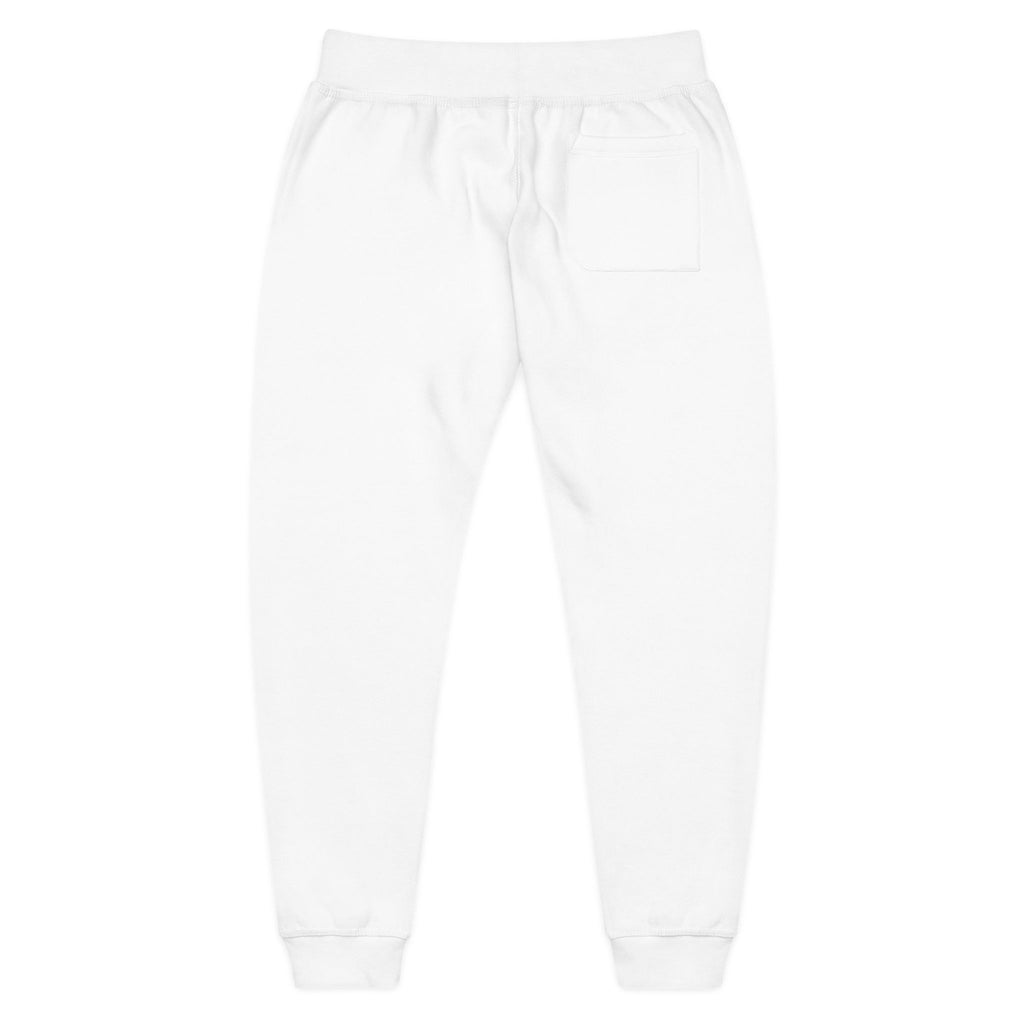 Embroidered Minimalist Fleece Sweatpants — Small Color Accent Joggers