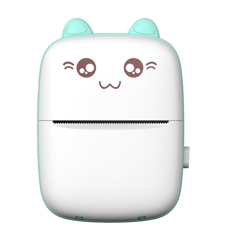 Portable Thermal Printer MINI CAT Print Photo Pocket Thermal Label Printer 58mm Printing Wireless Bluetooth Android IOS Printers