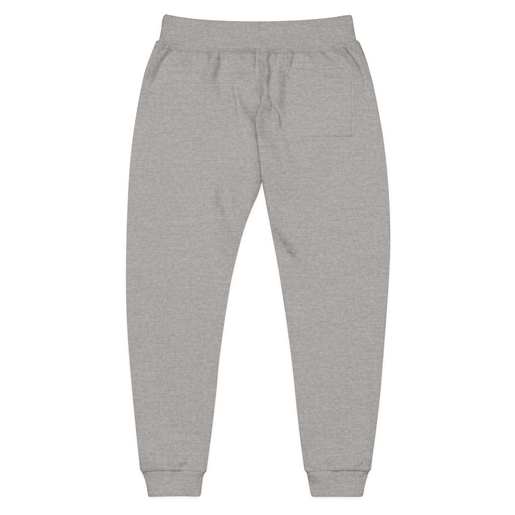 Embroidered Minimalist Fleece Sweatpants — Small Color Accent Joggers