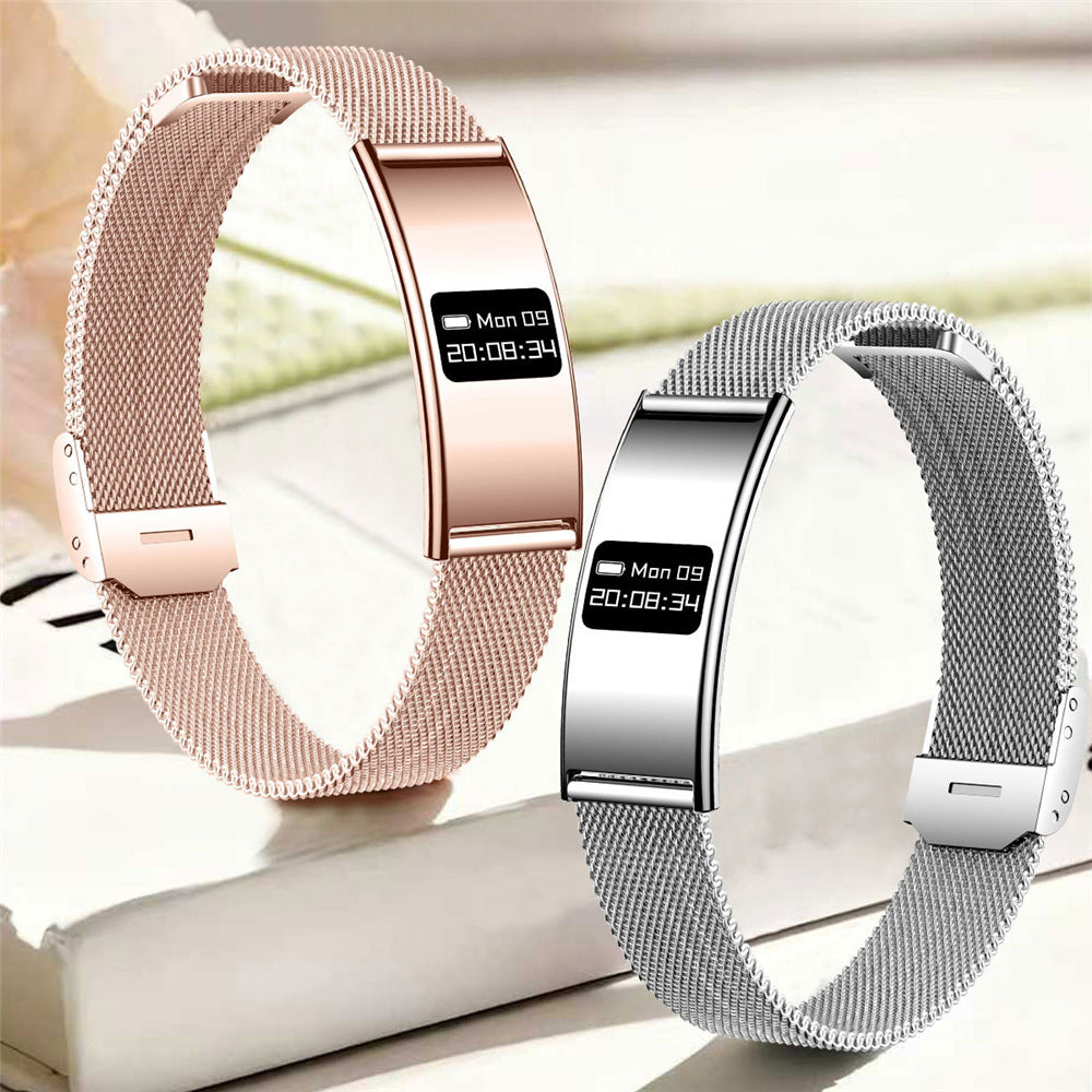 B8 Smart Bracelet, Ultra-Thin Sports Band with Heart Rate, Blood Oxygen, Sleep & Female Menstrual Cycle Health Monitoring