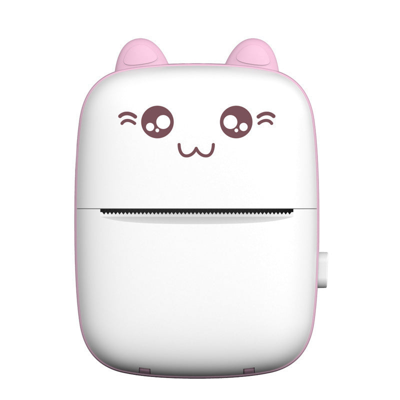 Portable Thermal Printer MINI CAT Print Photo Pocket Thermal Label Printer 58mm Printing Wireless Bluetooth Android IOS Printers