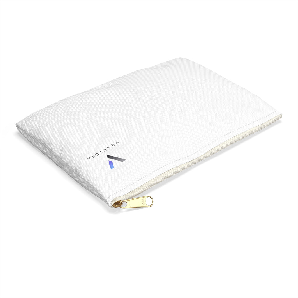 Vexulora Branded Accessory Pouch – Minimal Cosmetic & Tech Organizer