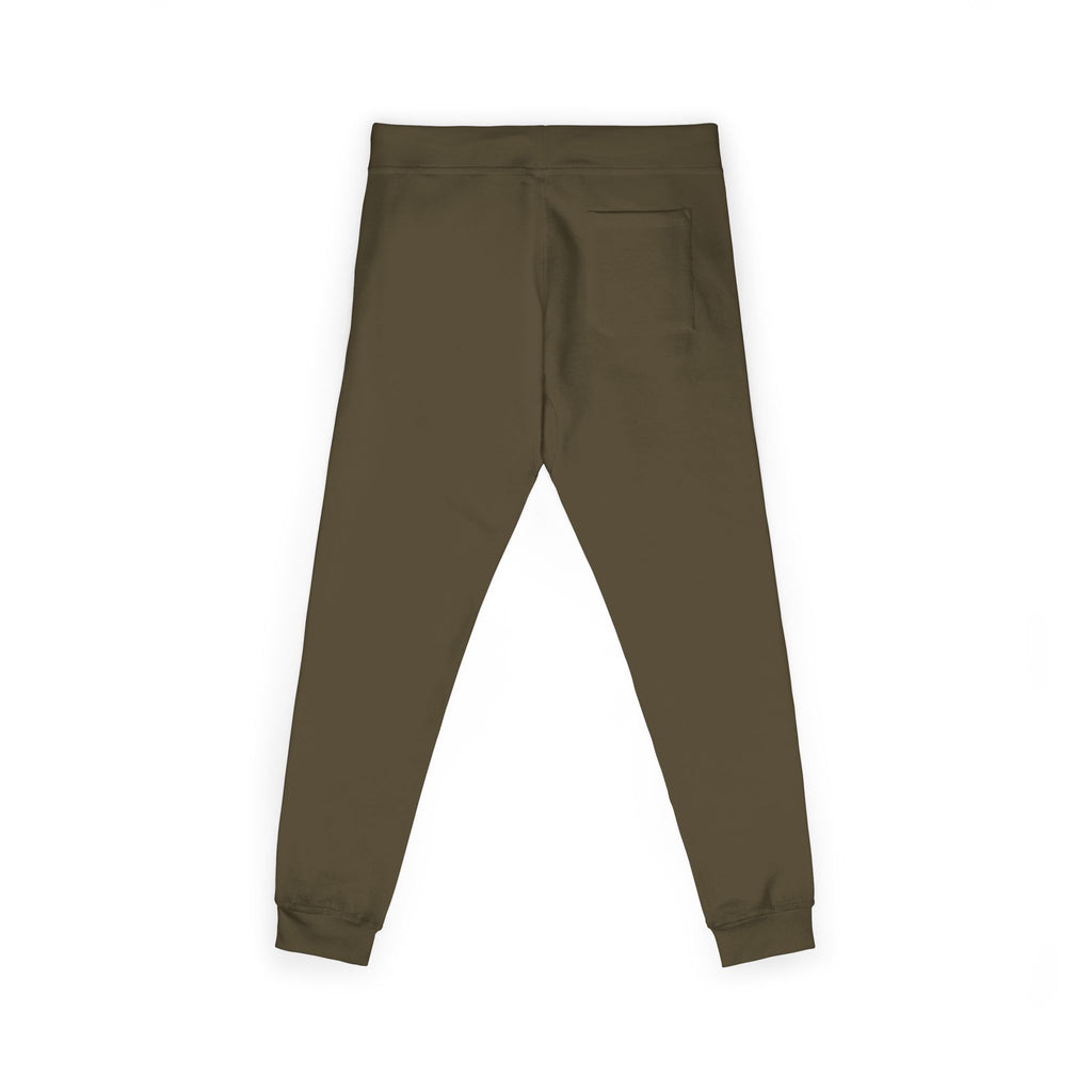 Embroidered Minimalist Fleece Sweatpants — Small Color Accent Joggers