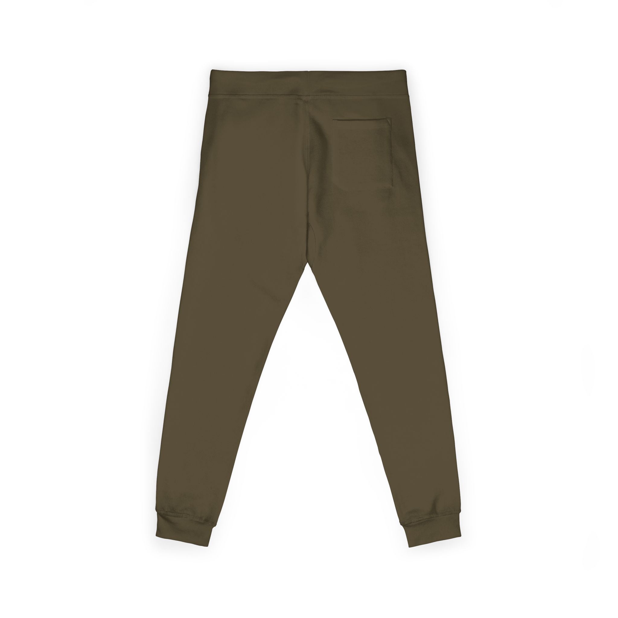 Embroidered Minimalist Fleece Sweatpants — Small Color Accent Joggers