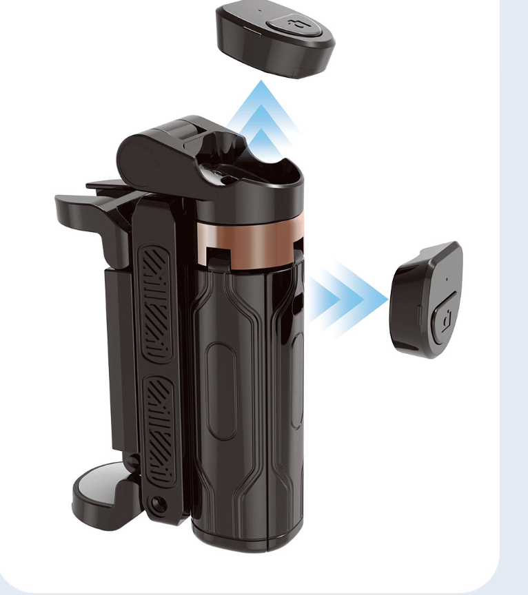 Mini phone Bluetooth selfie stick JC-25, floor mounted anti shake, extendable tripod, portable travel, live streaming, photograp